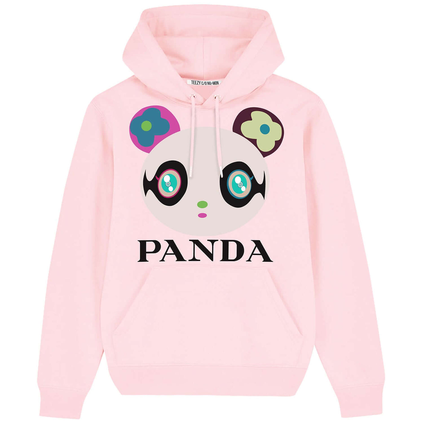 Hoodie "TZ Panda" - light pink