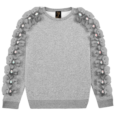 Sweatshirt "Diamond Bear" - heather grey