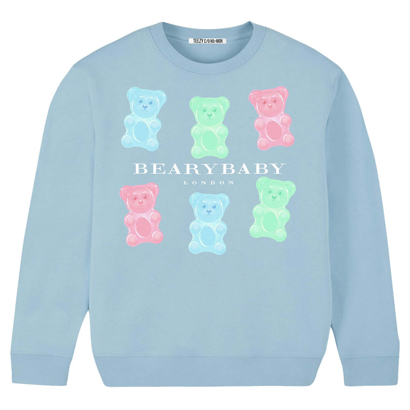 Sweatshirt "TZ Beary" - light blue