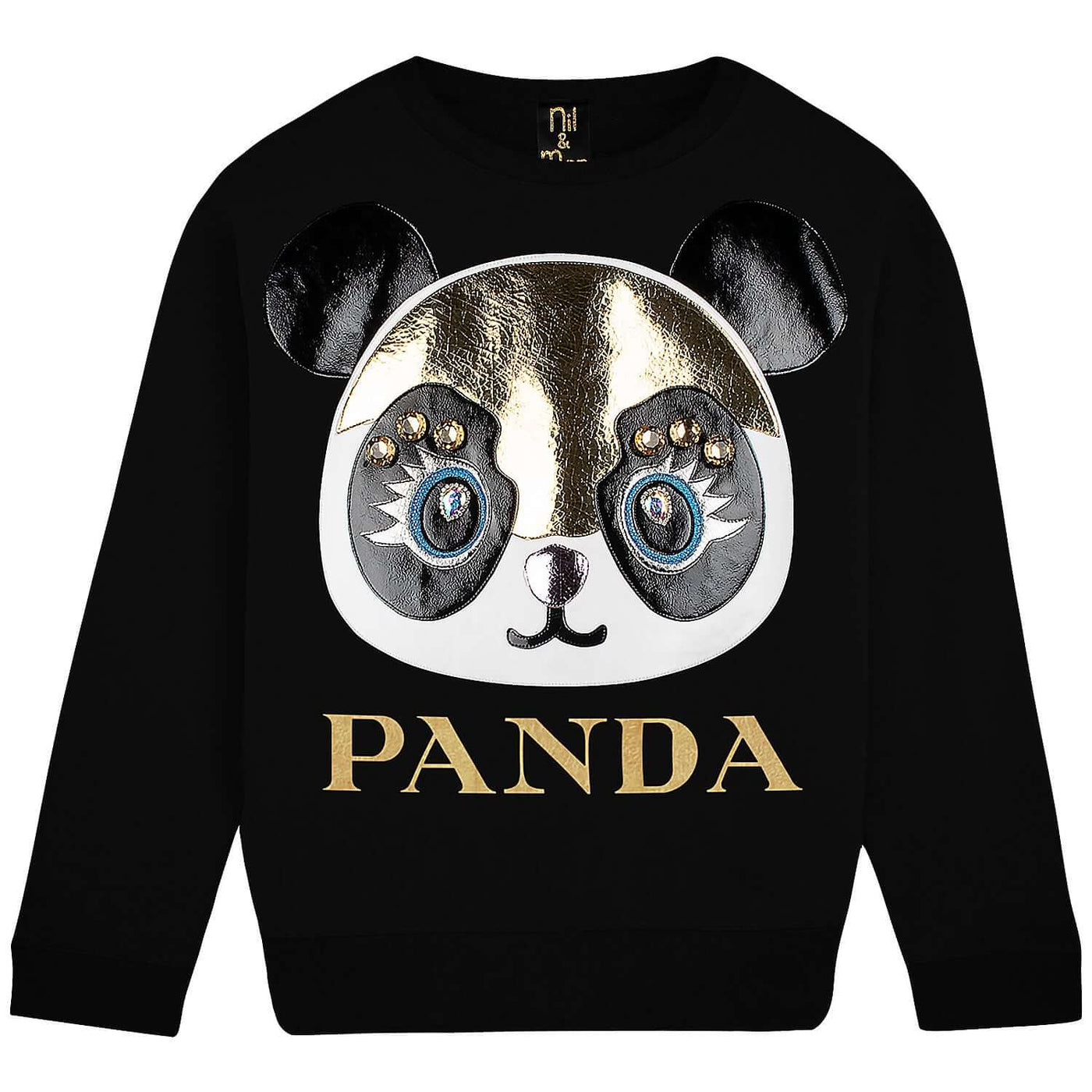 Sweatshirt "Panda" - black