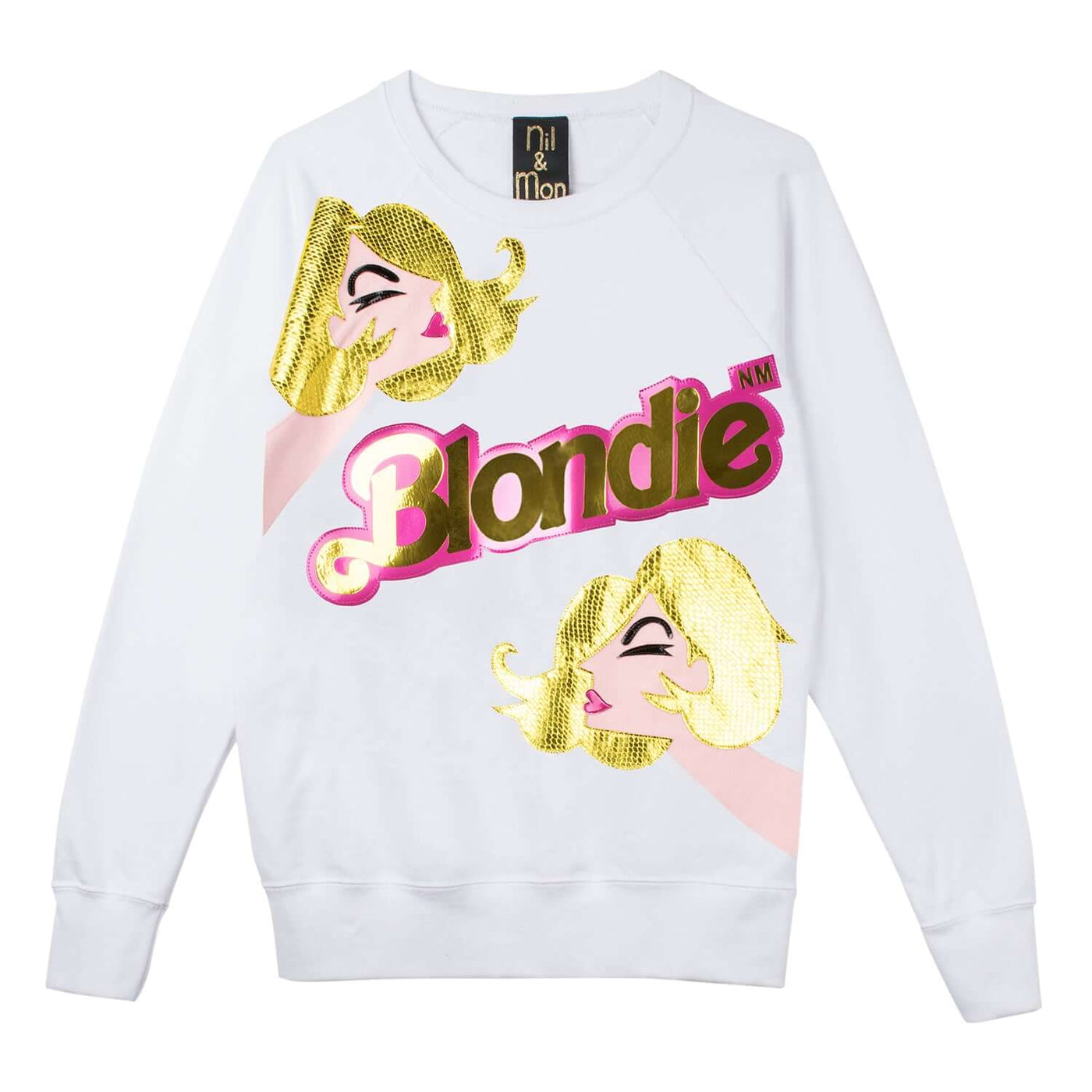 Sweatshirt "Blondie Girl" - white