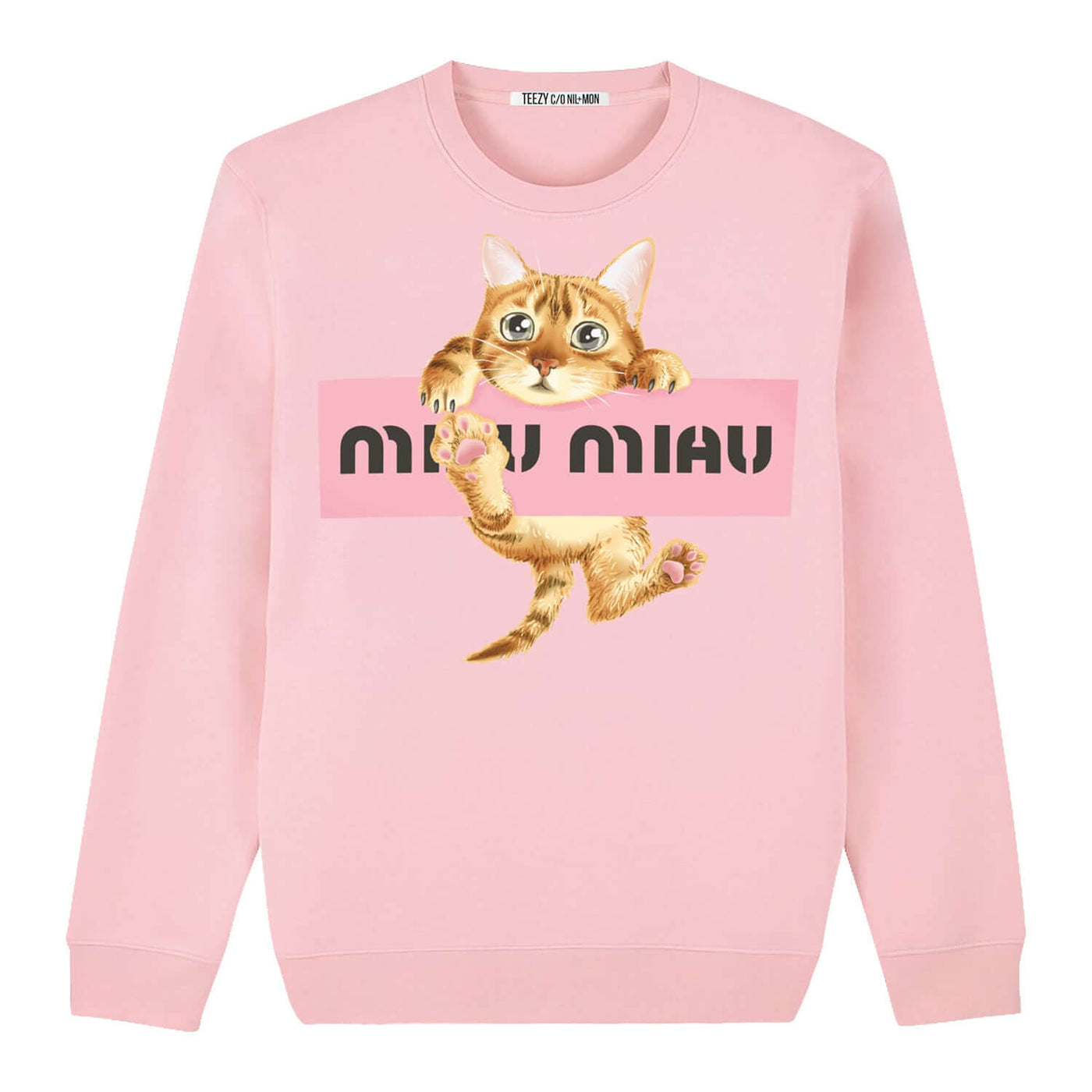 Sweatshirt "TZ MMiau" - light pink