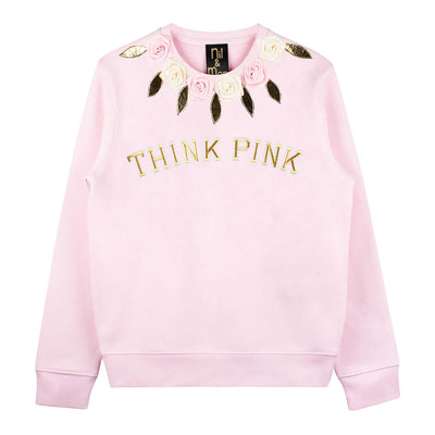 Sweatshirt "Think Pink" - light pink