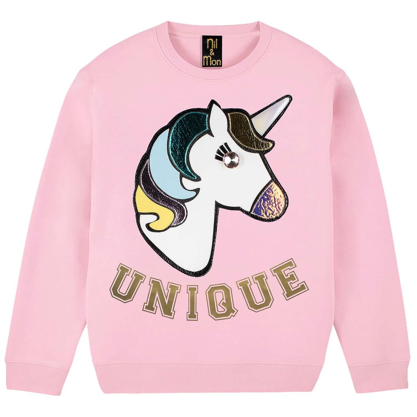 Sweatshirt "Unique" - light pink