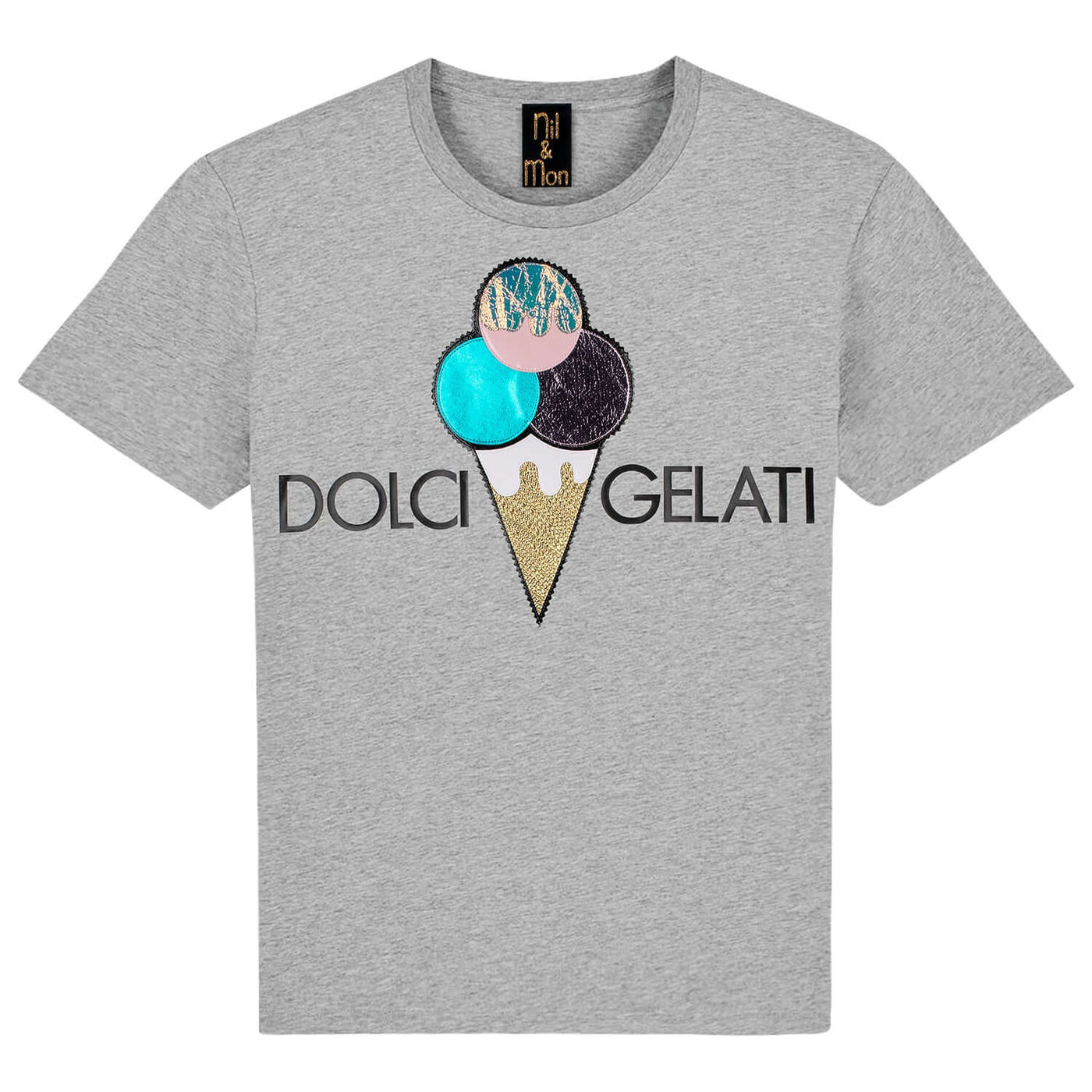 T-Shirt "Dolci Gelati" - heather grey 
