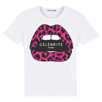 T-Shirt "TZ Celebrite Pink" - white