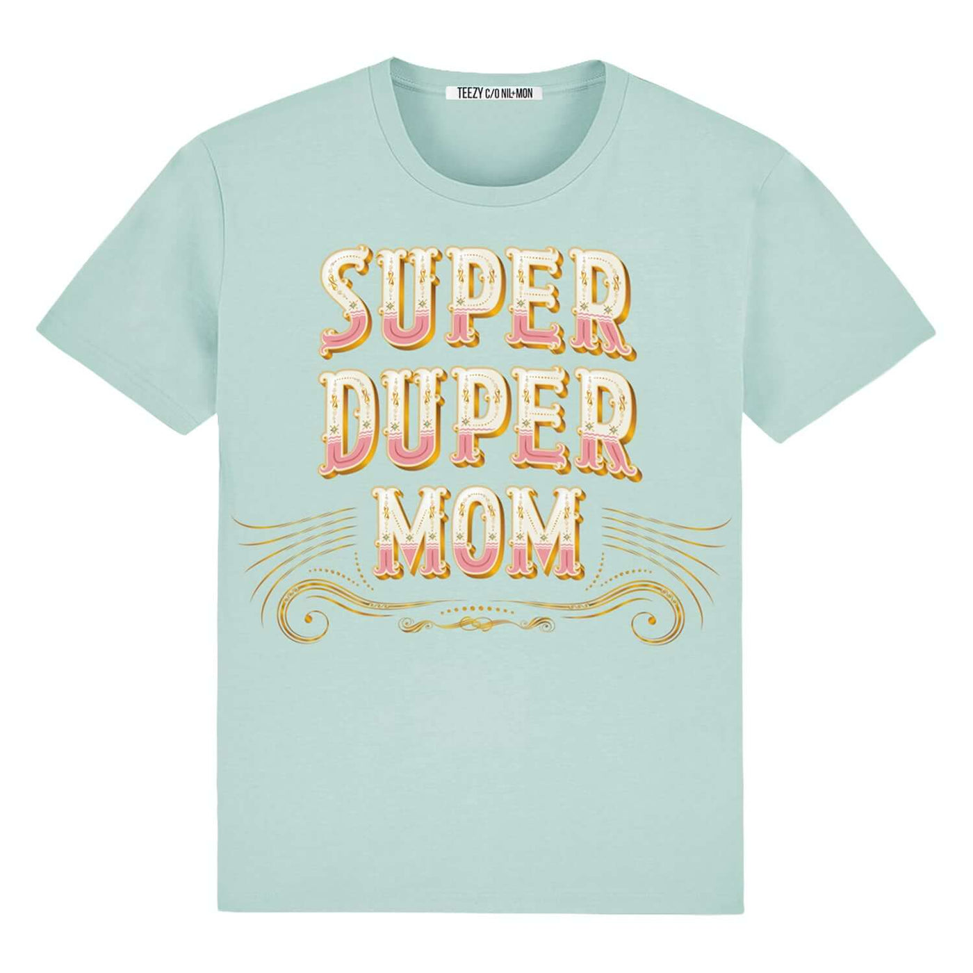 T-Shirt "TZ Mom Creme" - mint