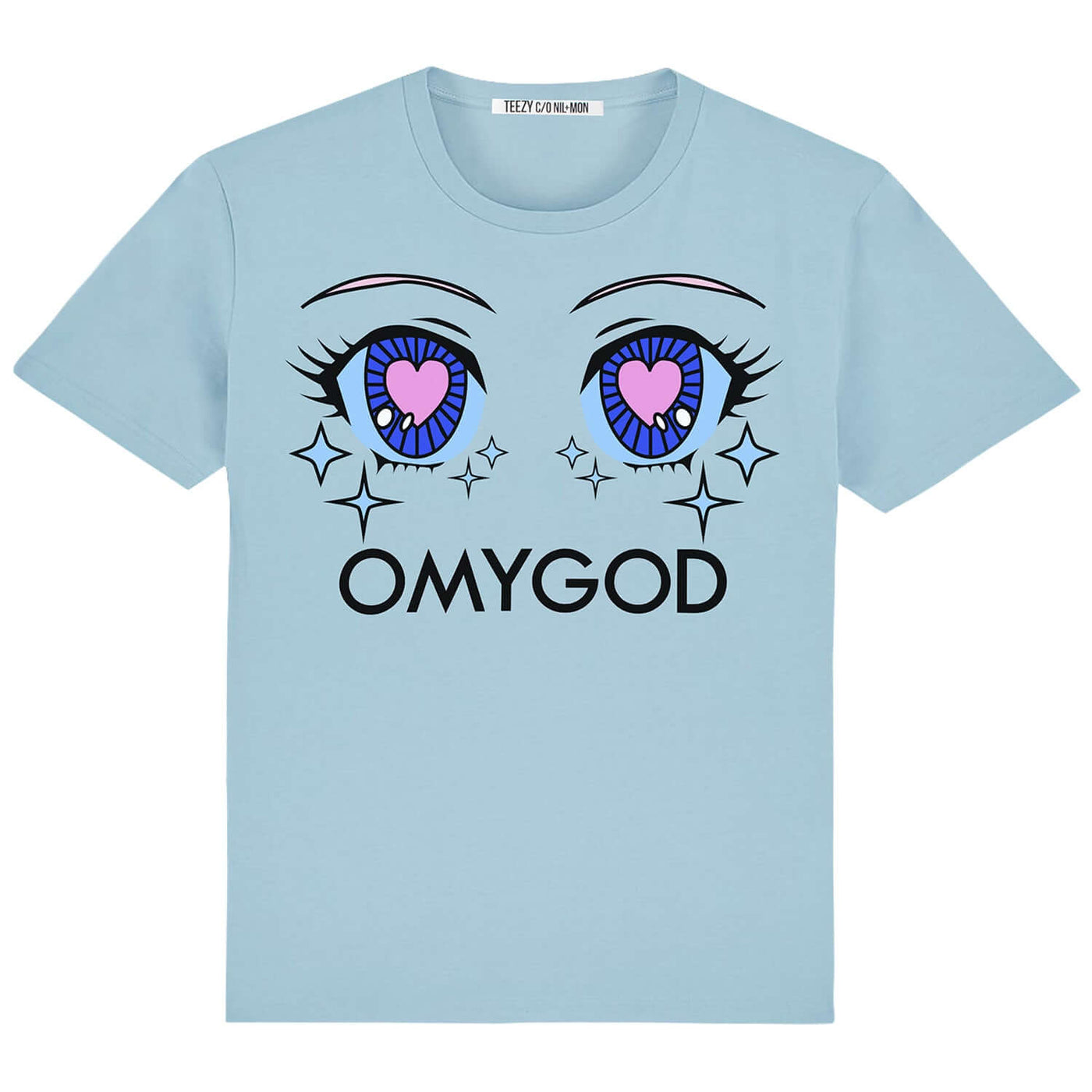 T-Shirt "TZ OMYGOD" - light blue
