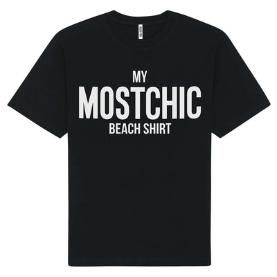 XXL Beach Shirt "Mostchic" - black