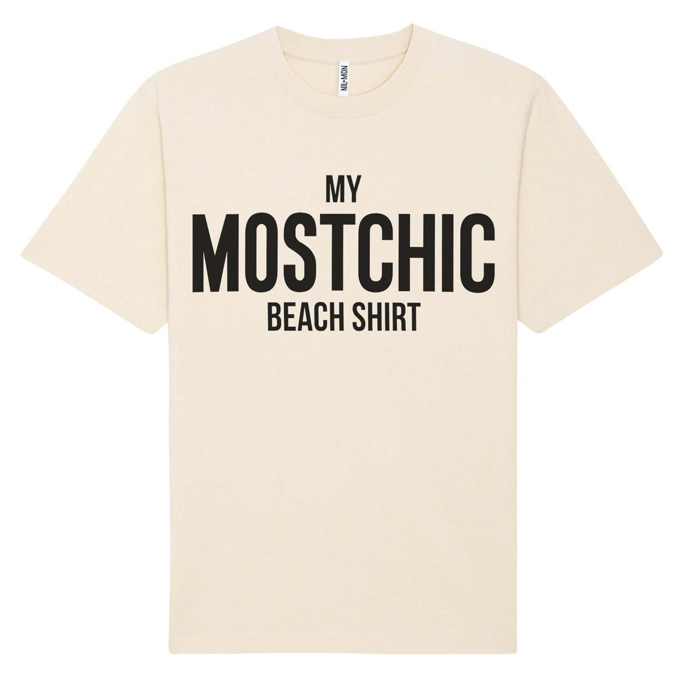 XXL Beach Shirt "Mostchic" - natural