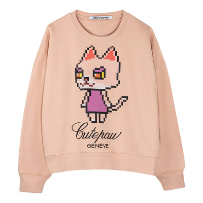 Boxy Sweat "TZ Cute Paw"