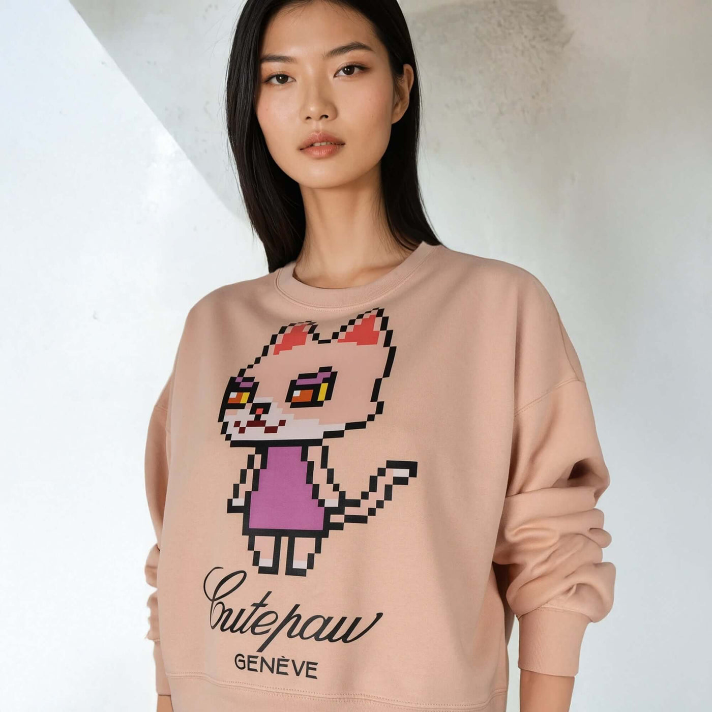 Boxy Sweat "TZ Cute Paw"