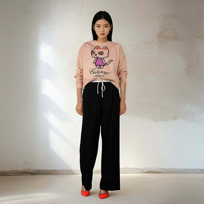 Boxy Sweat "TZ Cute Paw"