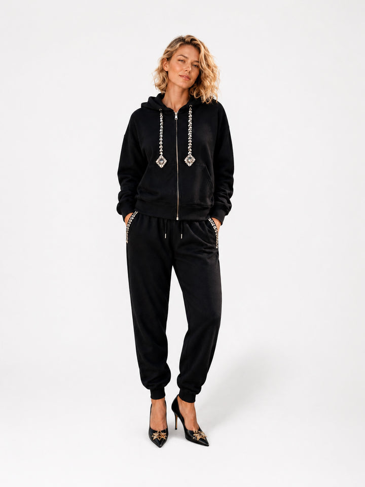 PANTS - CRYSTAL ORBIT BLACK