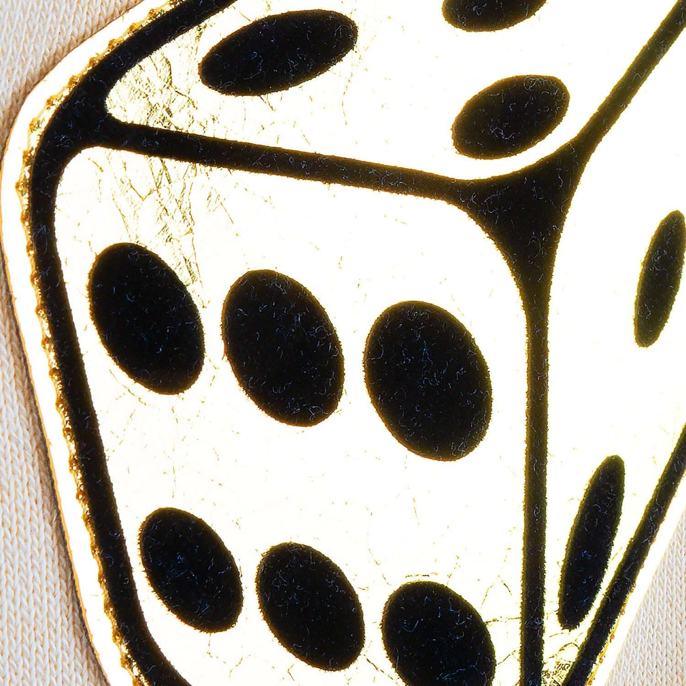 College Jacket "Dice" - creme (Detail)