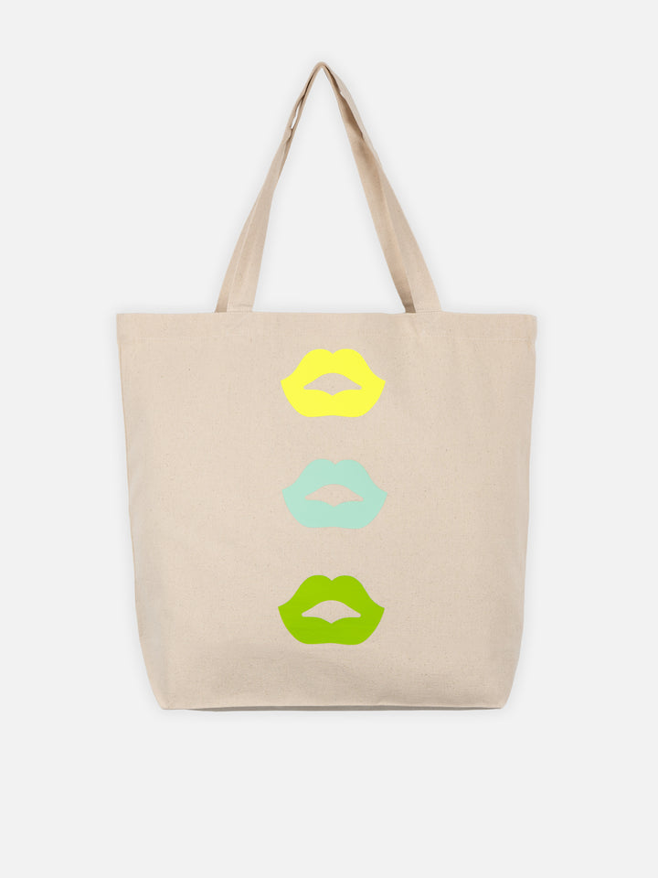 TOTE BAG - NEON LIPS Y