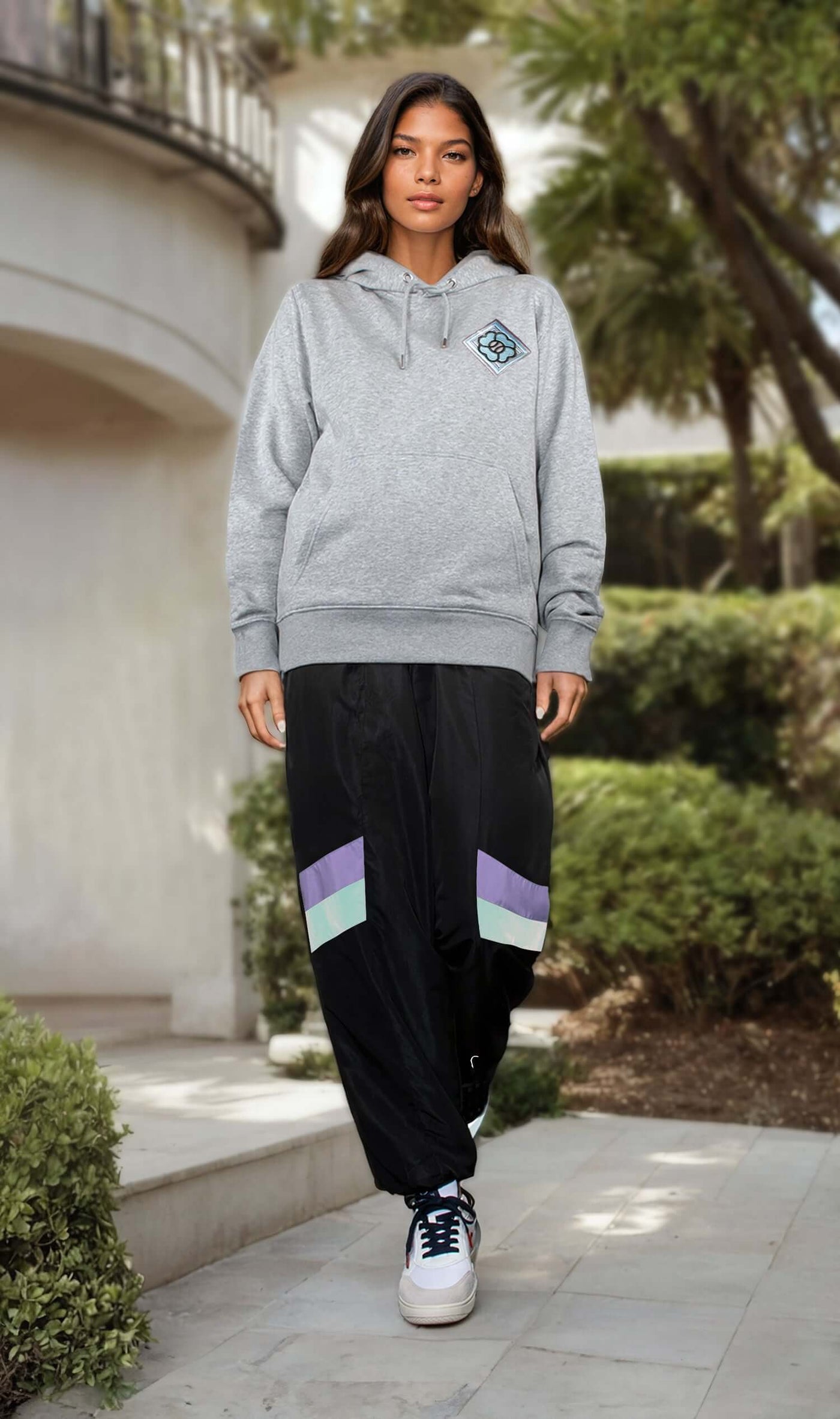 NIL+MON Hoodie "Clover Blue"