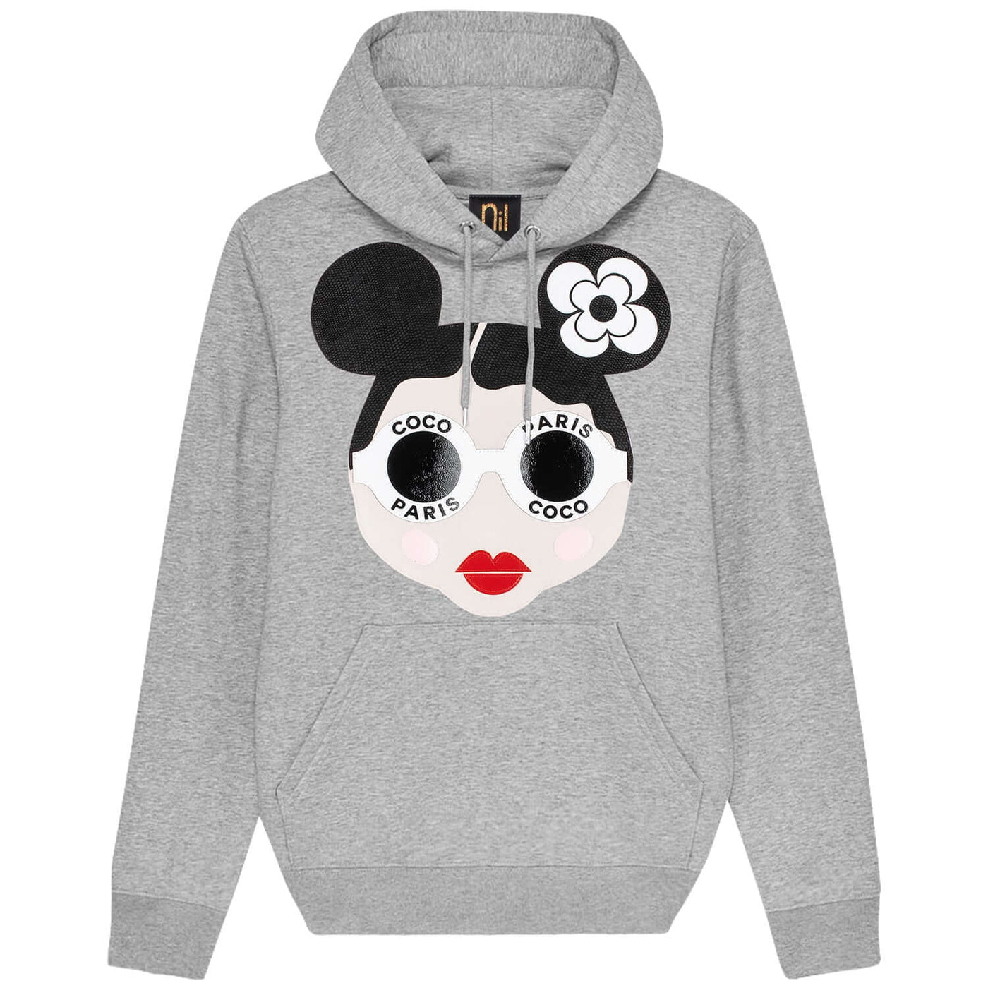 Hoodie "Coco" - heather grey