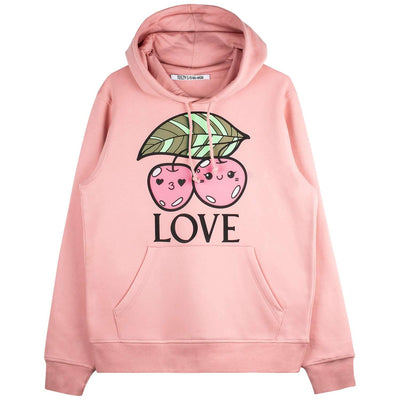 Hoodie "TZ Cherry" - dusky pink