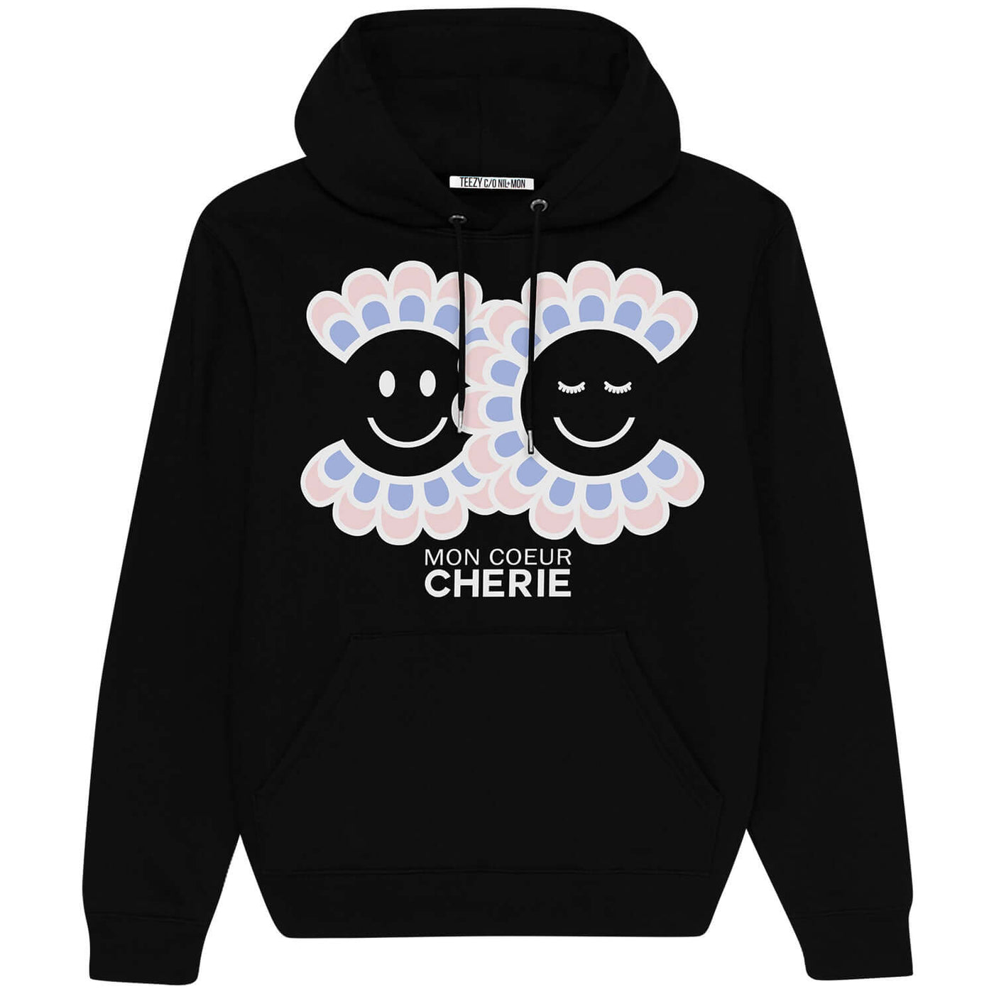 Hoodie "TZ Coeur" - black