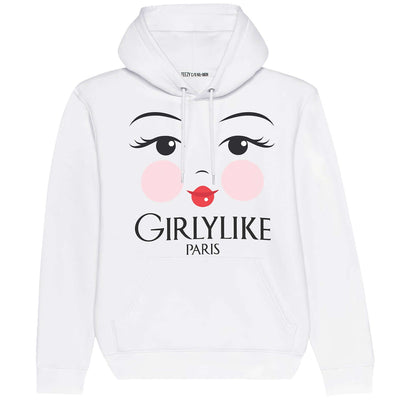 Hoodie "TZ Girlylike" - white