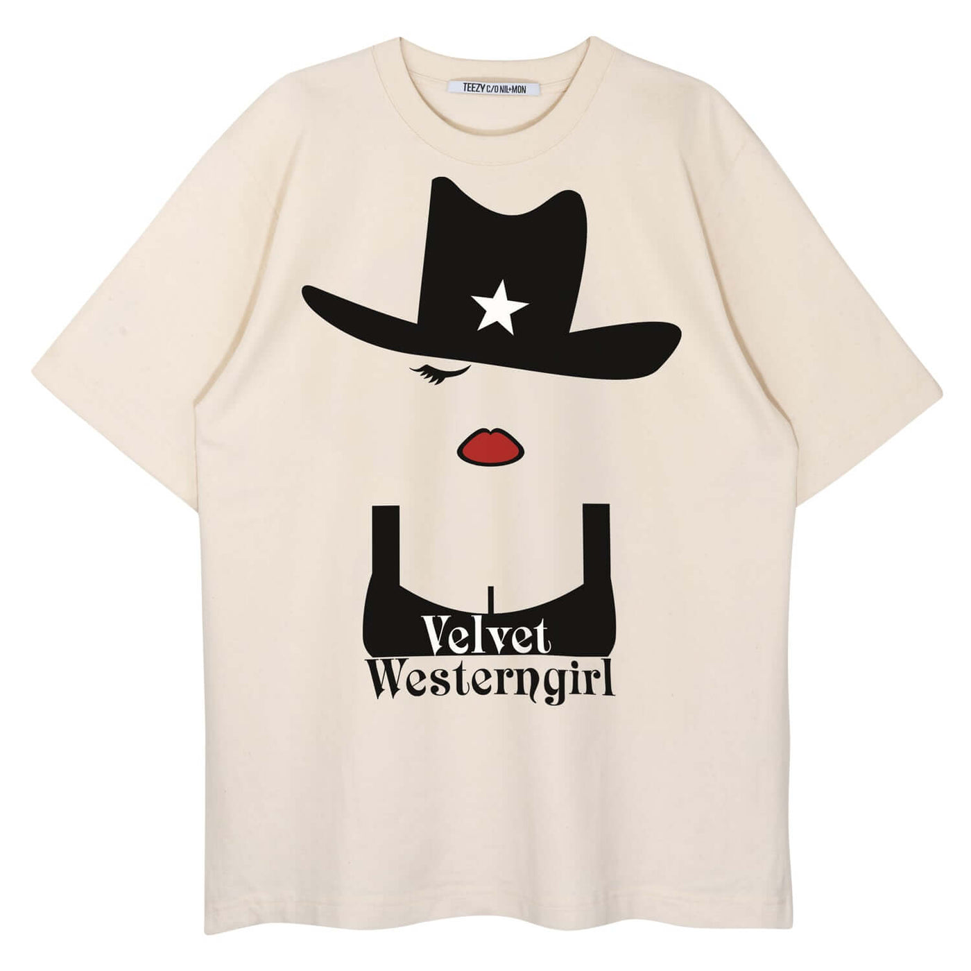 【CITYSHOP】VELVET OVERSIZED TEE Oversize Shirt 