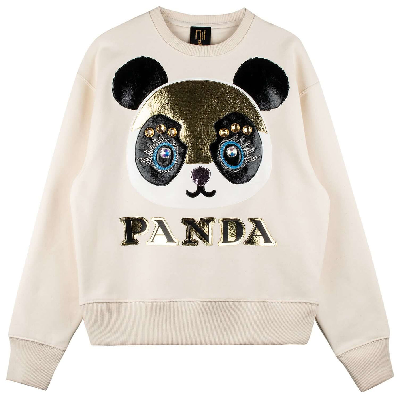 Oversize Sweat "Panda" - creme