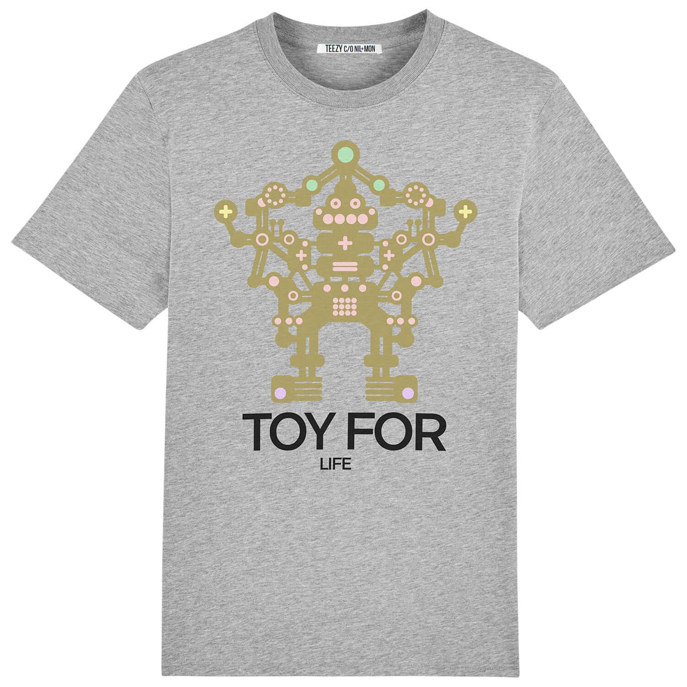 Oversize Tee "TZ Toy" - heather grey