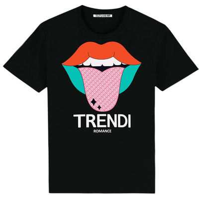 Oversize Tee "TZ Trendi" - black