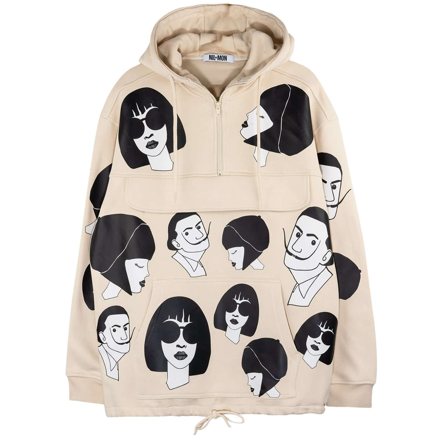 Pocket Hoodie "Faces"