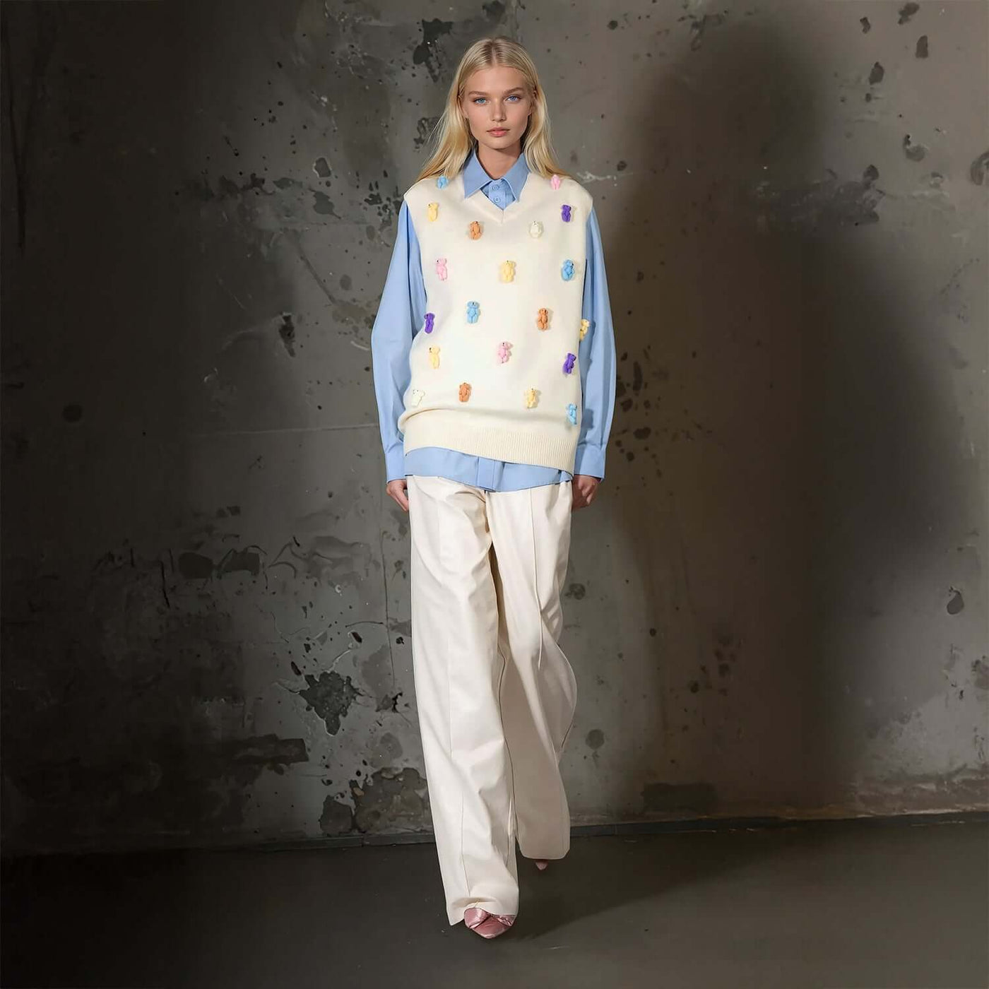 Sweater Vest "Pastel Bears"