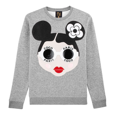 Sweatshirt "Coco" - heather grey