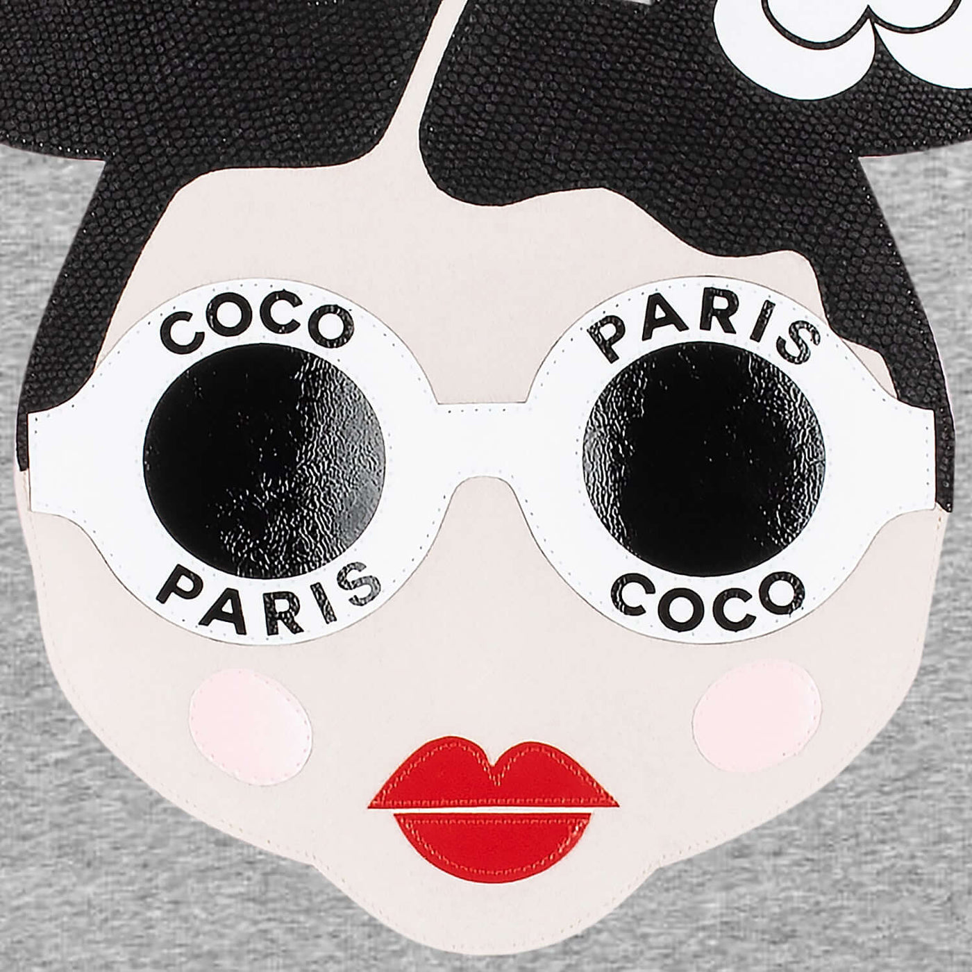 Sweatshirt "Coco" - heather grey (Detail)