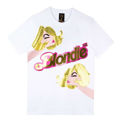 T-Shirt "Blondie Girl" - white