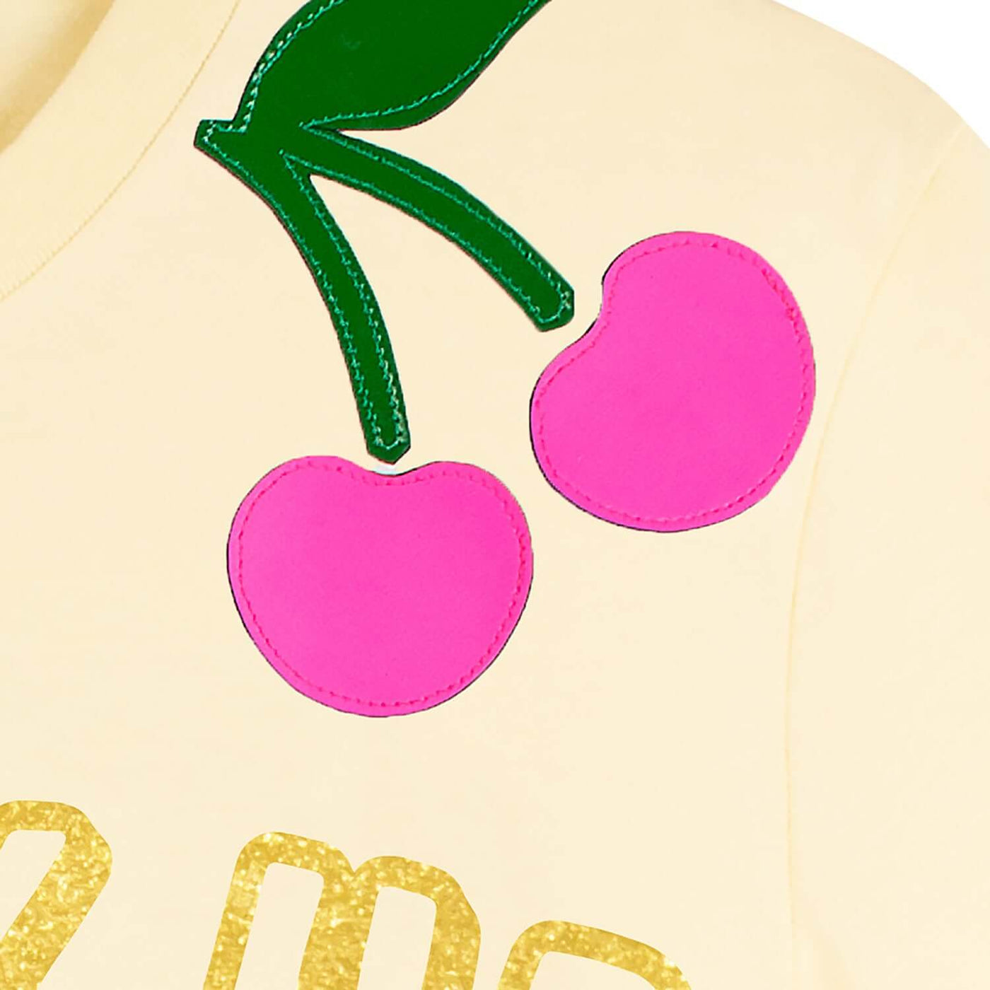 T-Shirt "Cherry Up" - lemon (Detail)