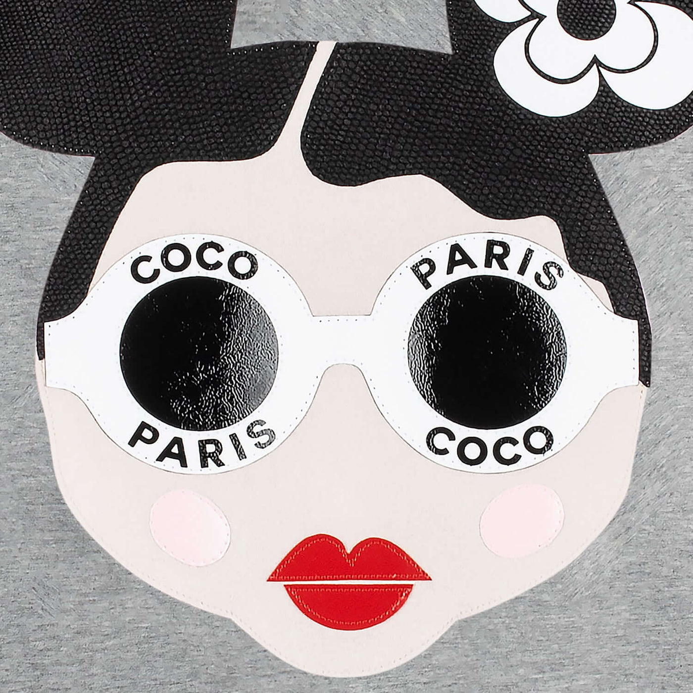 T-Shirt "Coco" - heather grey (Detail)