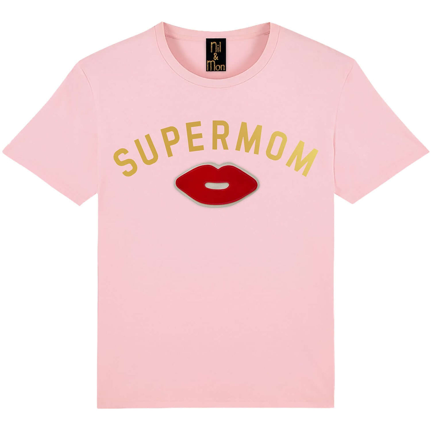 T-Shirt "Supermom" - light pink
