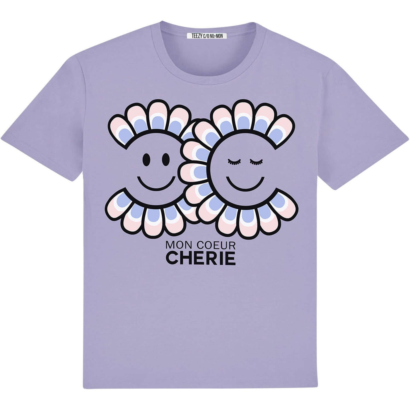 T-Shirt "TZ Coeur" - lavenda