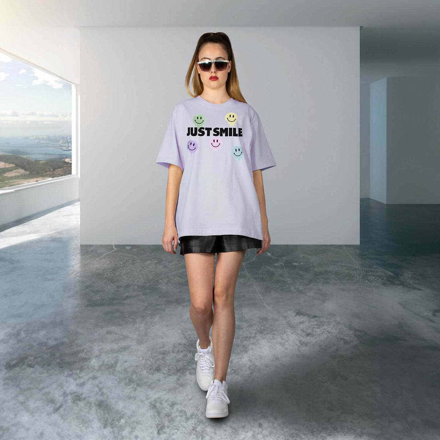 NIL+MON Oversize Tee "TZ Smile"