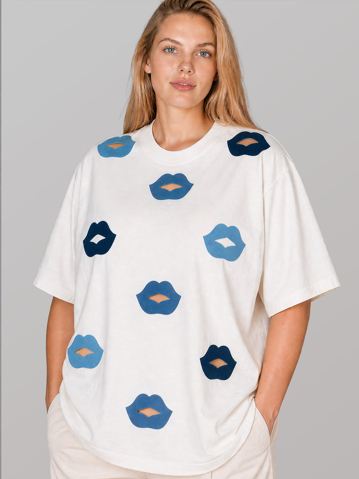 BAGGY SHIRT - BLUE VELVET