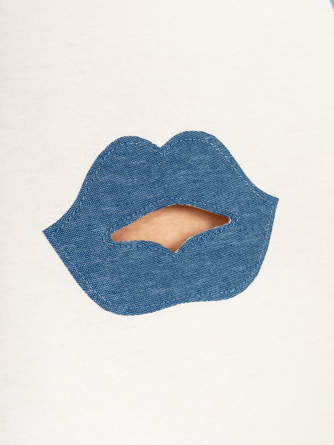BAGGY SHIRT - BLUE VELVET