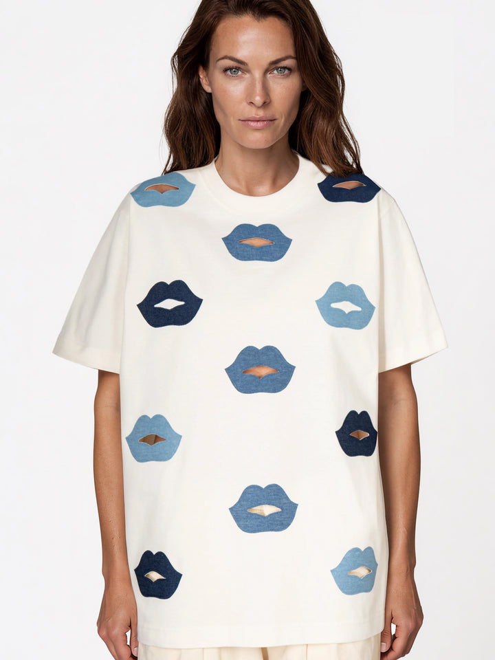BAGGY SHIRT - BLUE VELVET