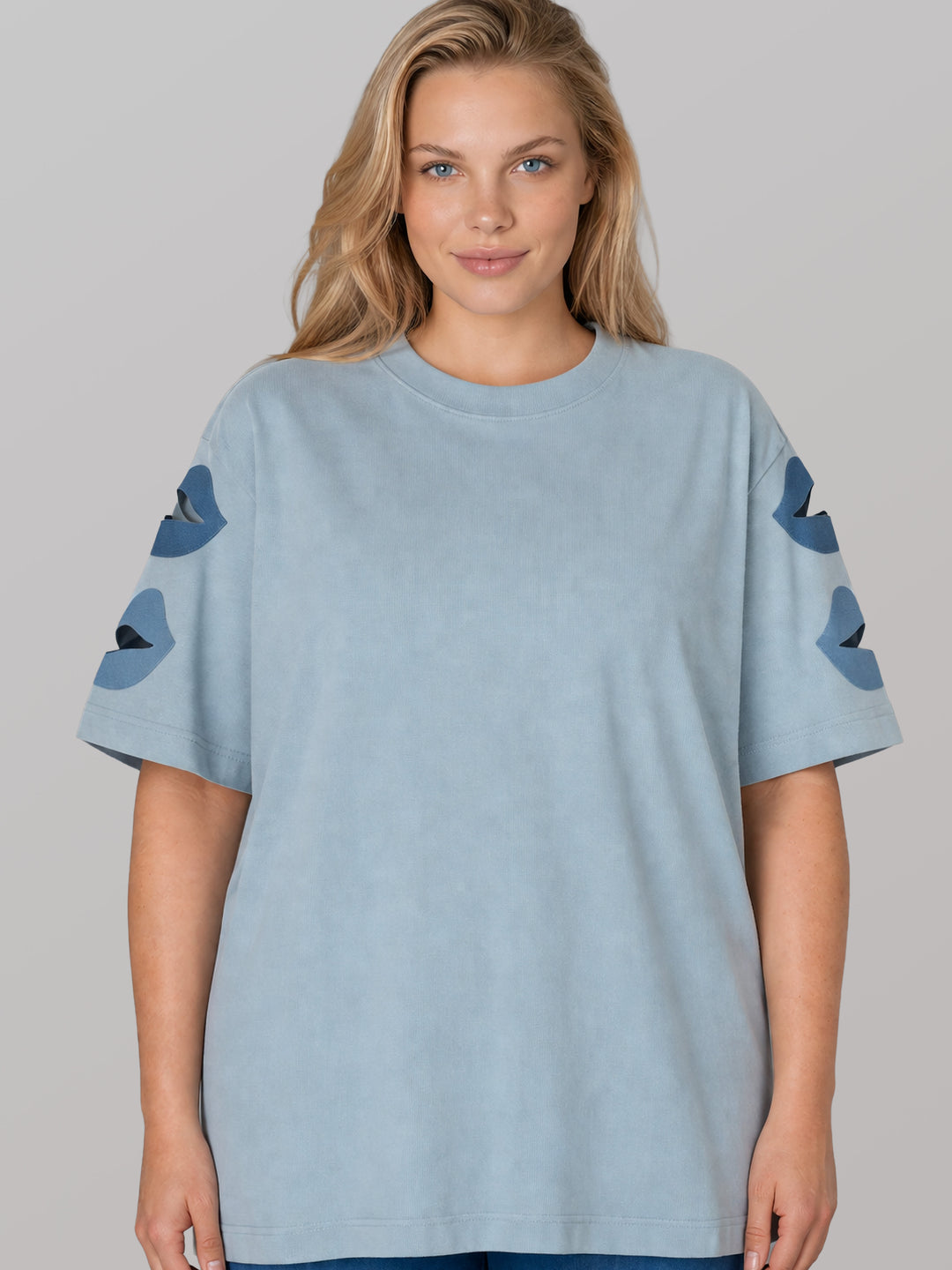 BAGGY SHIRT - KISSED IN BLUE