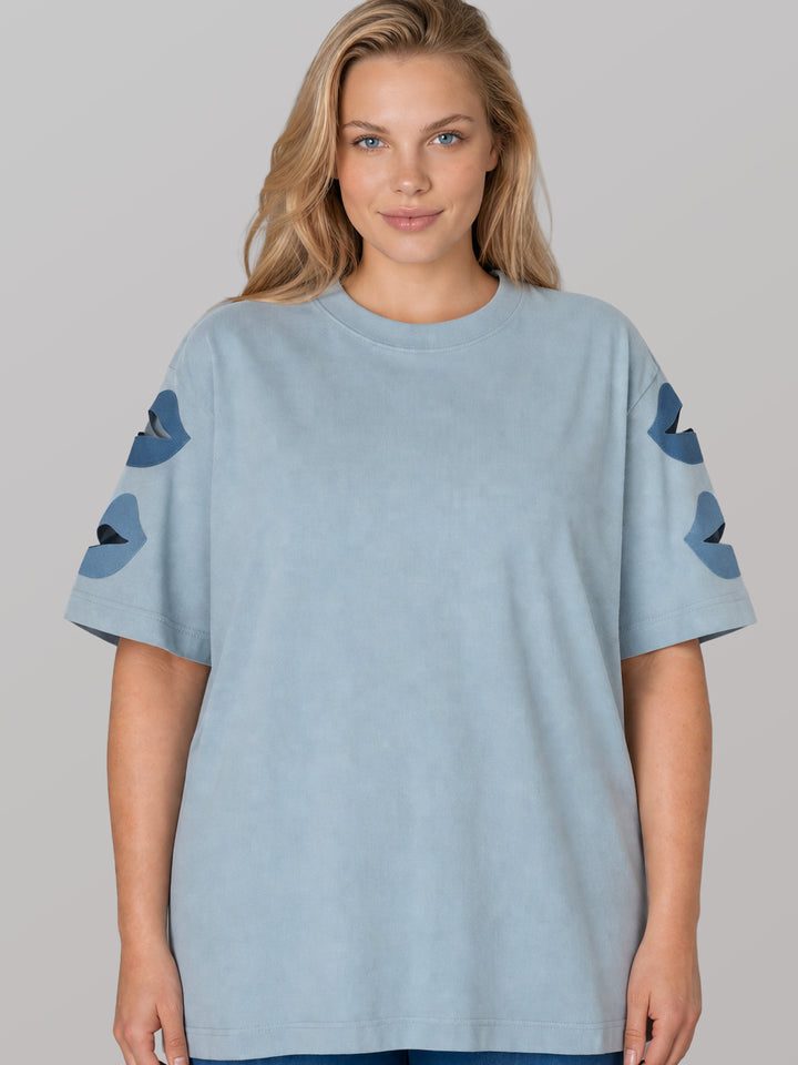 BAGGY SHIRT - KISSED IN BLUE