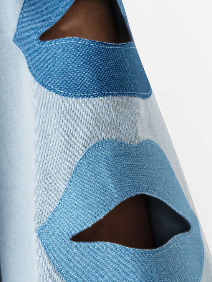 BAGGY SHIRT - KISSED IN BLUE