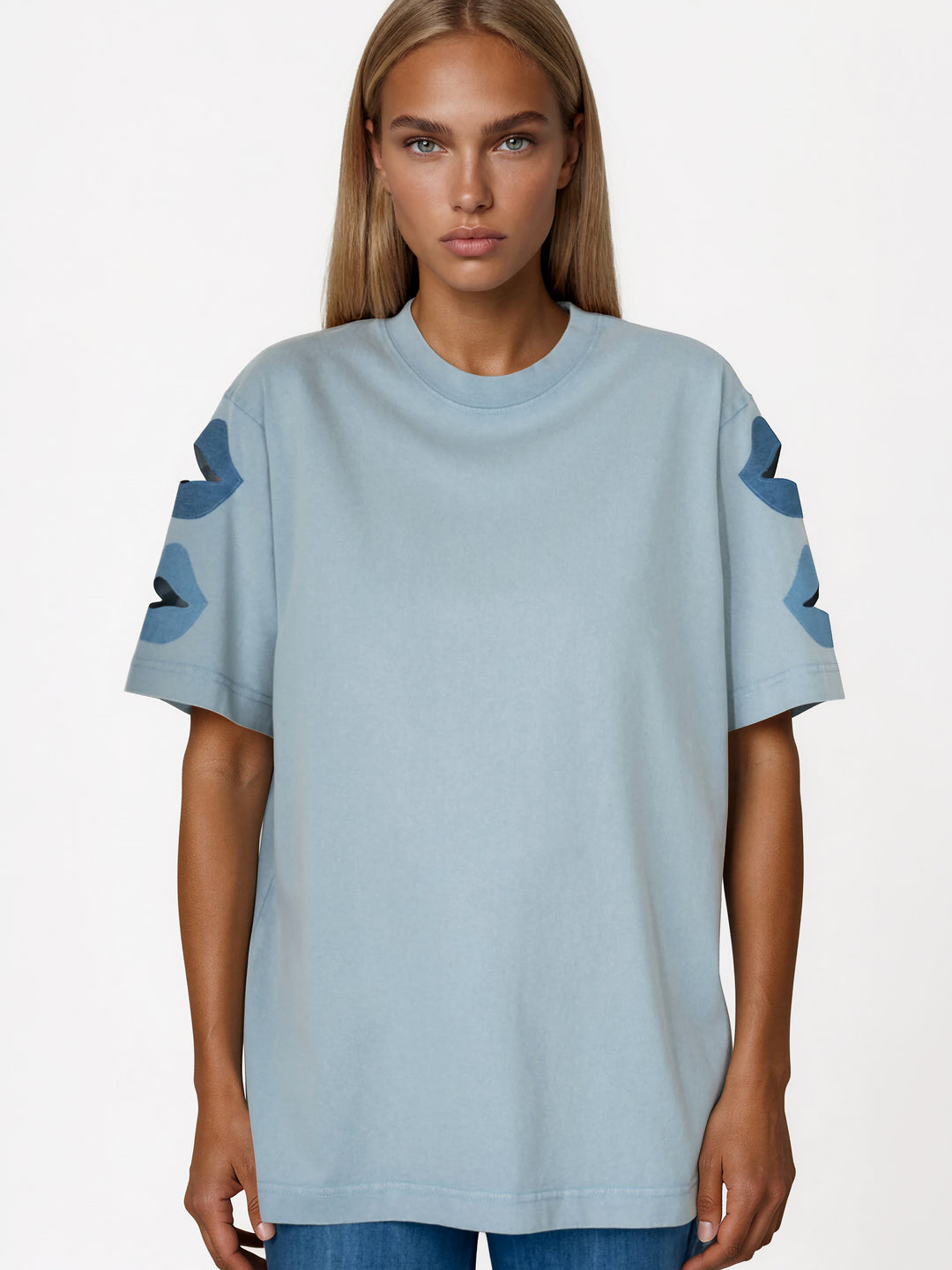 BAGGY SHIRT - KISSED IN BLUE