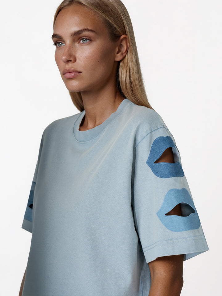 BAGGY SHIRT - KISSED IN BLUE