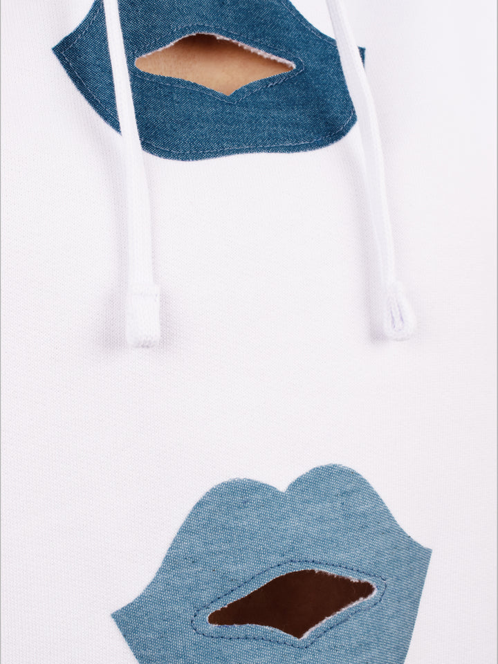 BOXY HOODIE - BLUE VELVET
