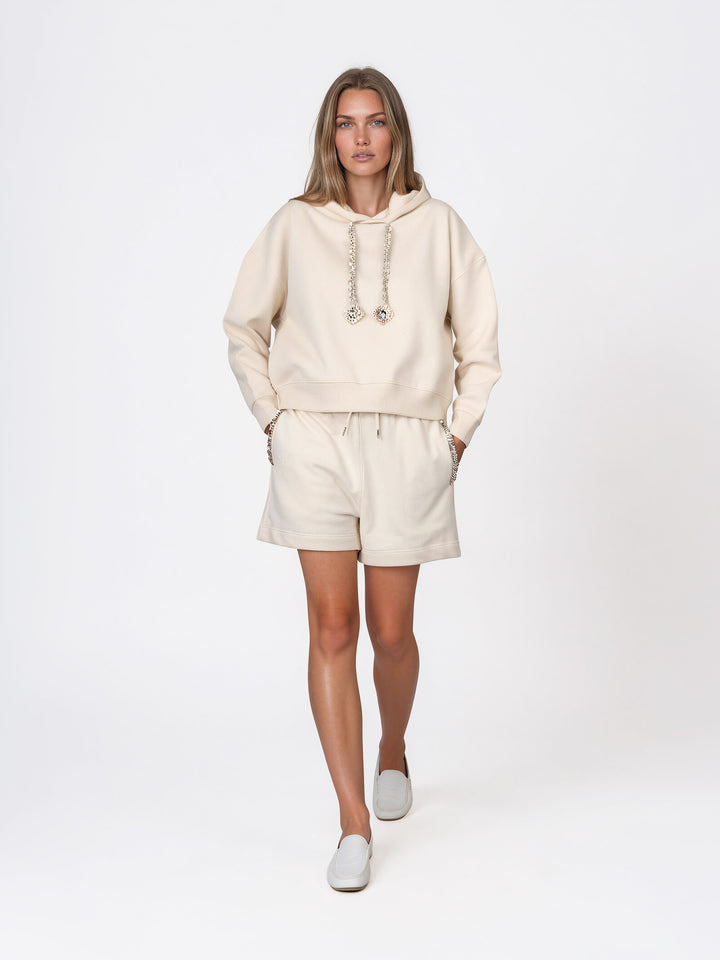 BOXY HOODIE - VOYAGE CREME