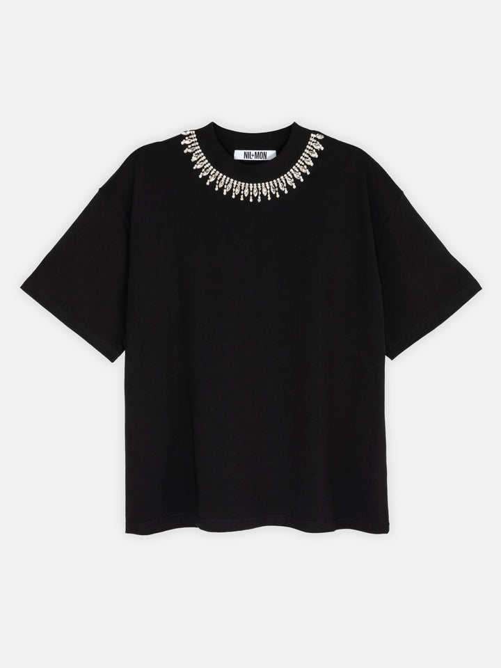 BOXY SHIRT - COSMIC GLOW BLACK